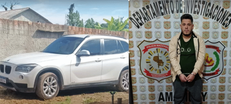 Crimen de abogado brasileño: Un detenido y vehículo de la victima incautado
