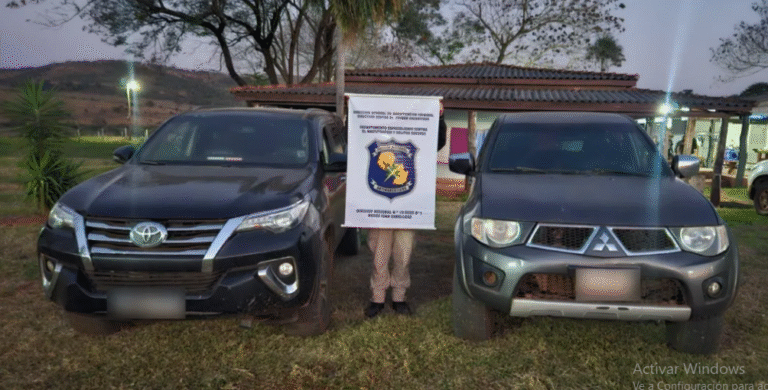La Policía incauta armamentos y vehículos en allanamiento rural en colonia Estrella