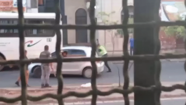 Detienen a conductor que protagonizó tiroteo frente al Colegio Cristo Rey