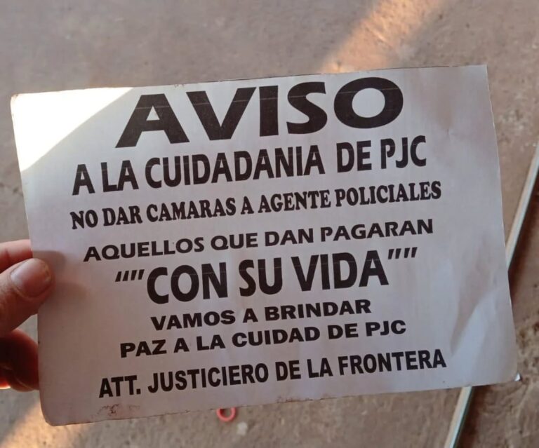 “Justicieros de la frontera” advierten a los comerciantes que no colaboren con la Policía Nacional