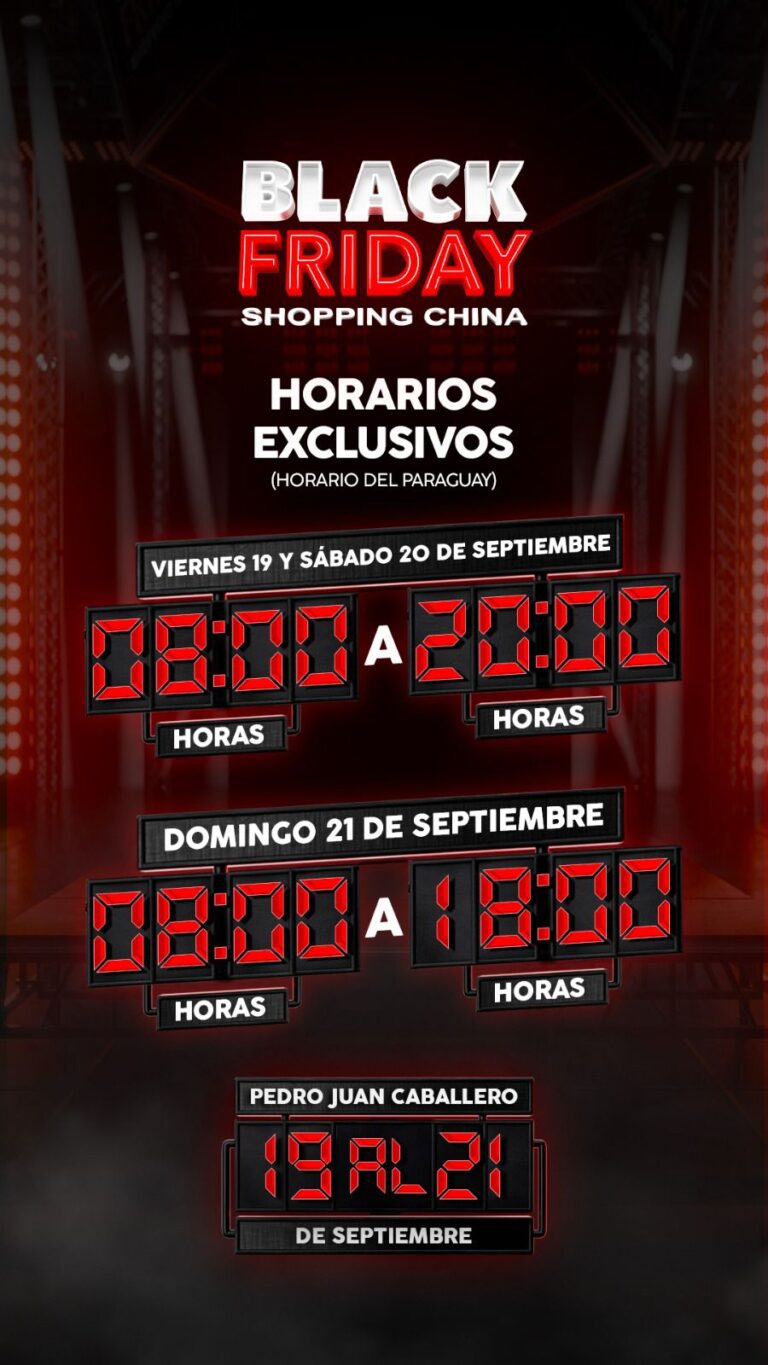Faltan apenas 10 días para el Black Friday en el Shopping China