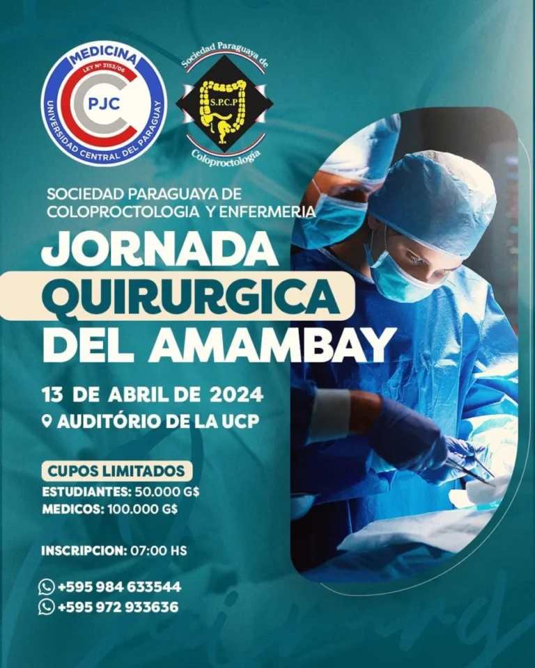 Sociedad Paraguaya de Coloproctología y UCP Organizan Jornada Quirúrgica del Pedro Juan