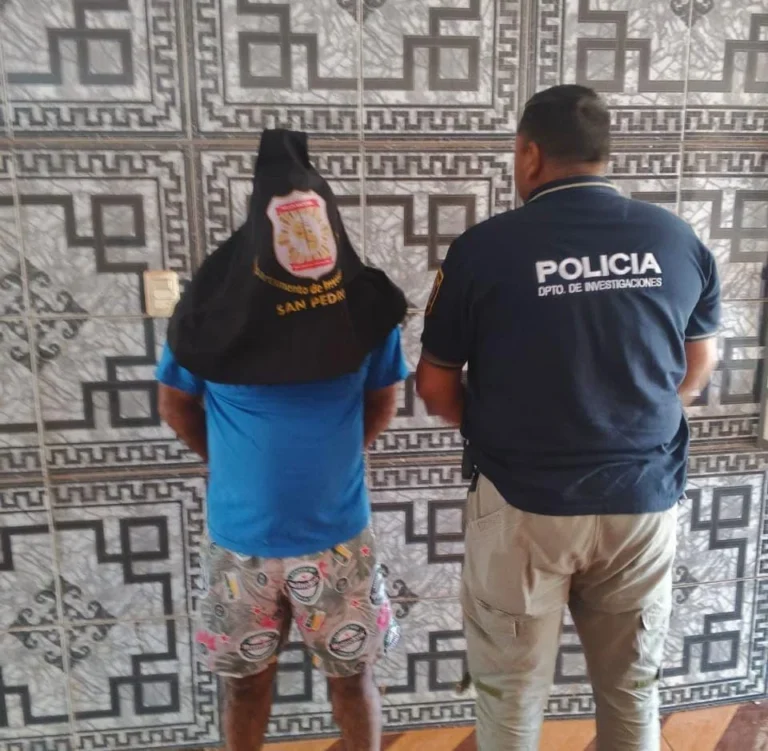 Detienen a un policía en PJC por un caso de asalto en Santa Rosa del Aguaray