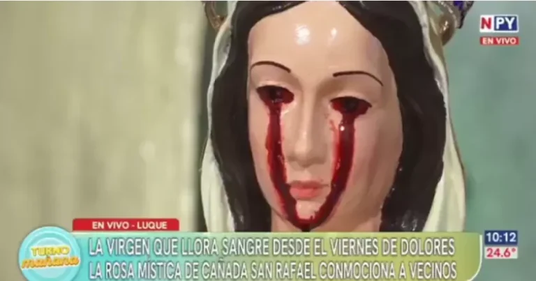 Impactante: vecinos conmocionados por Virgen de la Rosa Mística que llora sangre