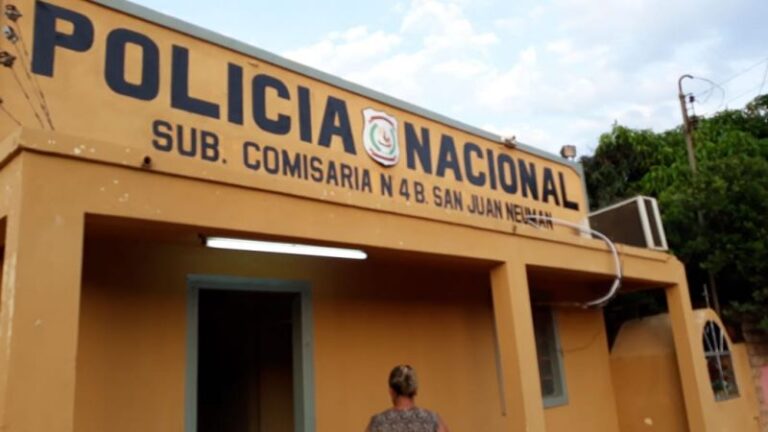Detención por violencia familiar y resistencia en San Juan Neuman