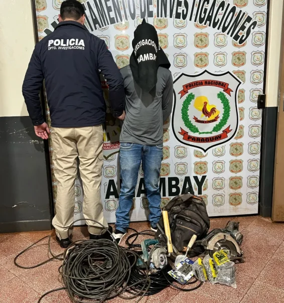 Aprehensión de Individuo con Antecedentes y Recuperación de Objetos Robados en Pedro Juan Caballero