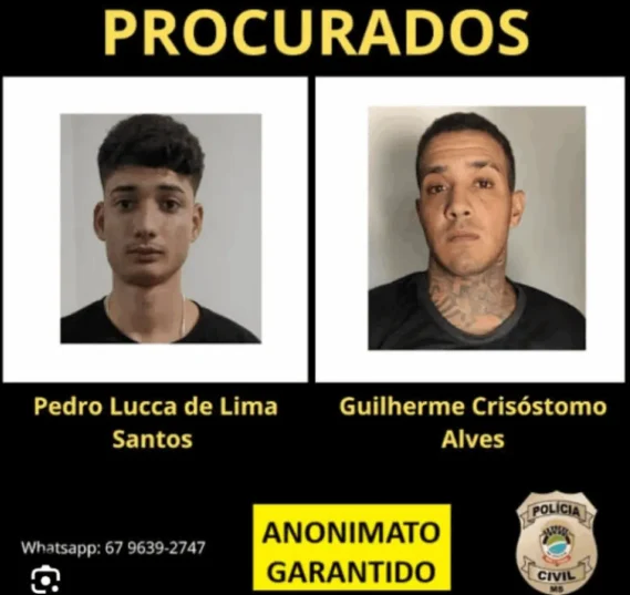 La Patrulla Rural del 3er Batallón de la Policía Militar de Paraná recapturó a dos fugitivos de la prisión de Ponta Porã