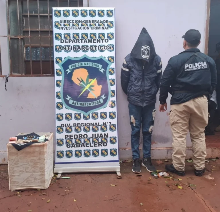 Dos allanamientos simultáneos con implicaciones por narcotráfico en Pedro Juan Caballero