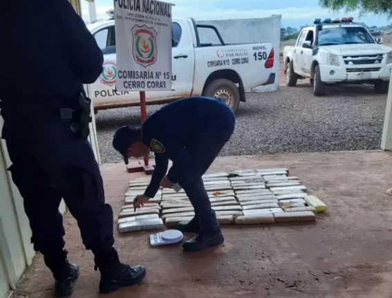 Policía incauta 55 kilos de marihuana