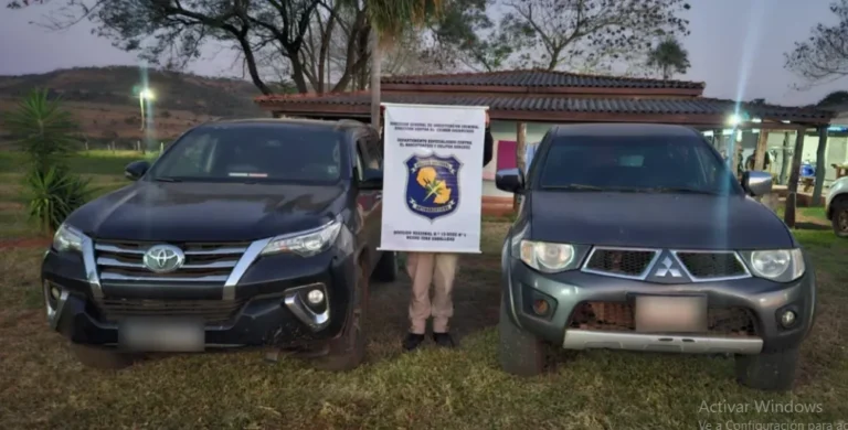 La Policía incauta armamentos y vehículos en allanamiento rural en colonia Estrella