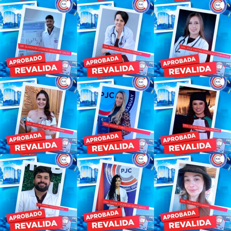 La Universidad Central del Paraguay filial PJC ha logrado el Revalida Brasil 2025, el examen que permite a médicos formados revalidar sus títulos en Brasil.