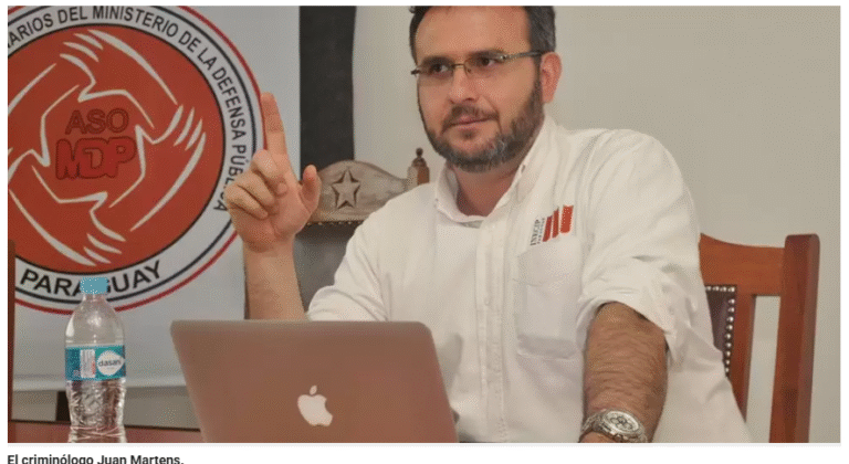 «Paraguay entra al ‘nivel 2.0’ del crimen organizado, advierte experto»