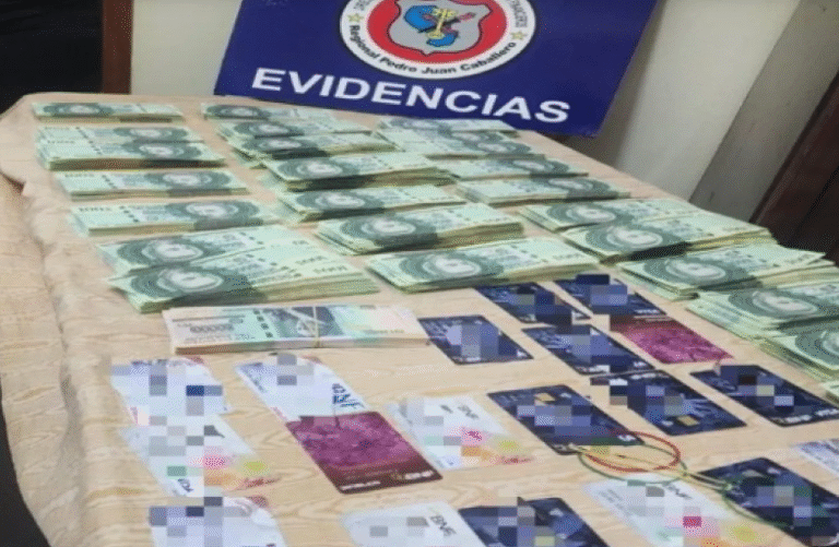 Incautan dinero, pagarés y tarjetas de débito en vivienda allanada por presunto caso de usura