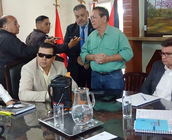 Presidente de la Junta Departamental del XIII Departamento de Amambay Cristian Franco recibió a la comitiva de la APROAM