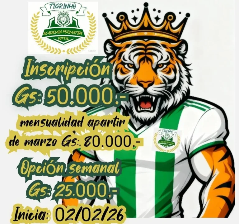 Los Tigres anuncia la apertura de inscripciones para su Academia Formativa de Fútbol de Salón (Futsal), «Tigrinho».