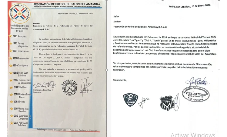 Futbol de Salón: Triunfo declarado finalista y programan el partido final contra Los Tigres para el 14 de enero de 2025 a las 20