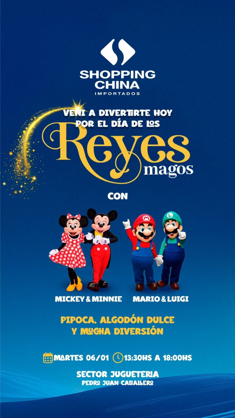 Vení a divertirte hoy por el día de los Reyes Magos en Shopping China