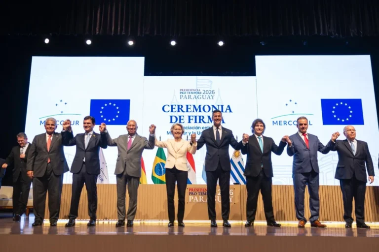 Mercosur y Unión Europea sellan en Asunción un pacto histórico tras 25 años de negociaciones