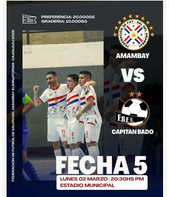 Amambay se Juega la Clasificación en un Partido Decisivo Contra Capitán Bado