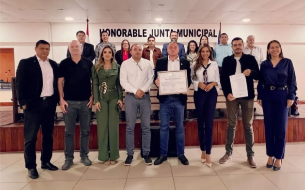 La Junta Municipal rindió un homenaje a la Cámara  de Comercio  (CICTS), por sus 36 años de trayectoria