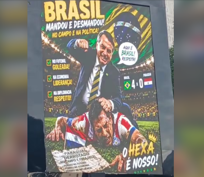 Indignante mensaje xenofóbico contra Paraguay en cartel publicitario en Ciudad del Este