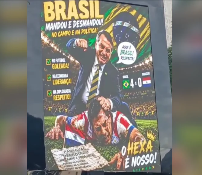 Indignante mensaje xenofóbico contra Paraguay en cartel publicitario en Ciudad del Este