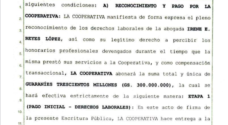 Coop. Mborayhu en el ojo de la Tormenta; la abogada denunciada por los directivos y la suma millonaria que deben pagar los socios