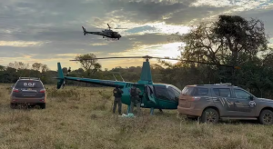 Interceptan helicóptero con cocaína que partió desde la frontera con Paraguay