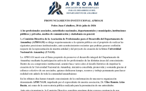 Pronunciamiento Institucional de APROAM: Aclarando la Representación y el Futuro de la UNAM