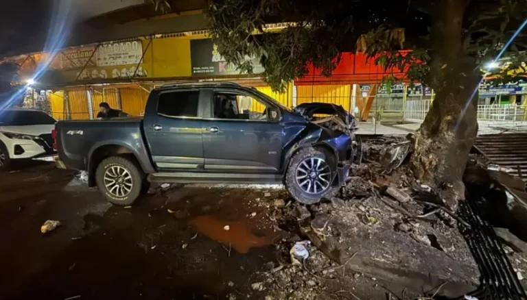 Un Impactante Accidente en zona centrica de Pedro Juan Caballero
