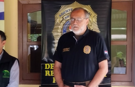 Orden de detención contra varios agentes de la SENAD, entre ellos el director general antidrogas Hugo Batista