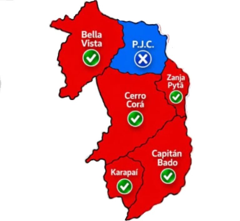 Amambay mantiene cinco municipios bajo liderazgo de la ANR
