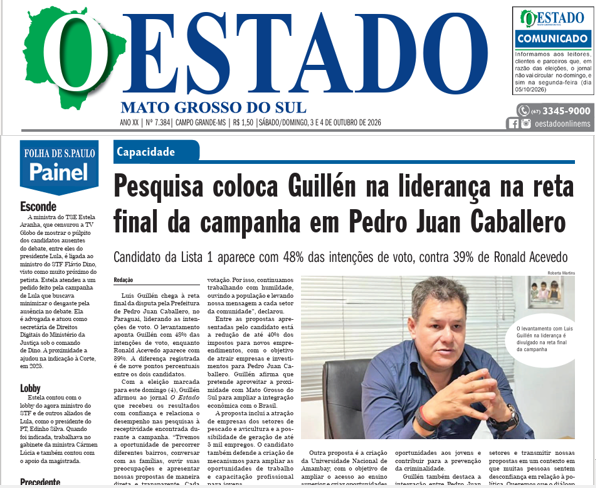 Guillén Mantiene el Liderazgo y Marcha hacia la Victoria este Domingo según el Diario Brasileño O Estado